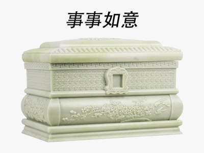 玉狮大殿高档玉石男女款寿盒骨灰盒图8