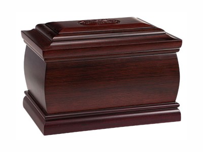 万古长青-黑檀木实木骨灰盒图2