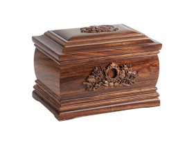 福莲-黑檀木实木男女通用骨灰盒