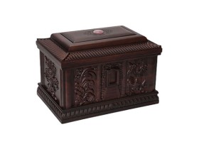 四季如意-实木黑檀木男女通用骨灰盒